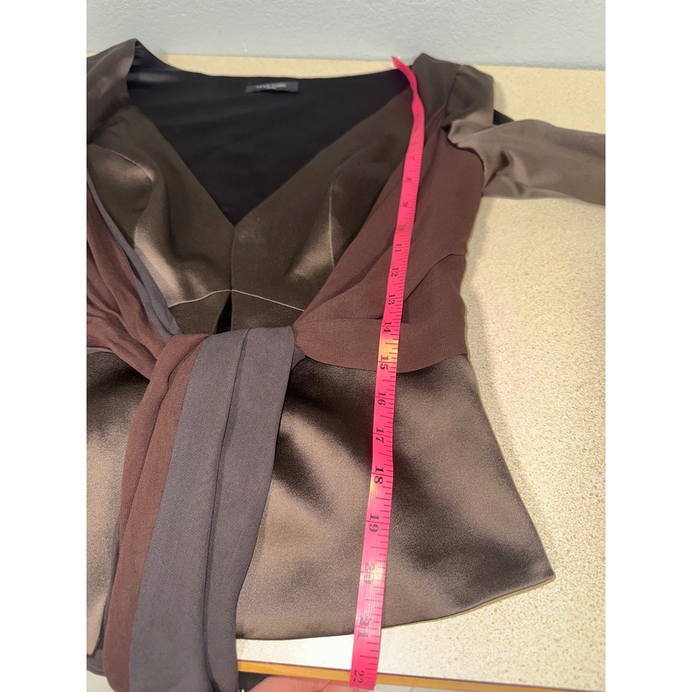 Y2K Style Luly Yang Couture Niobe Silk Charmeuse Jacket Tie Sash Ruffle Cuff NWT - Picture 11 of 12